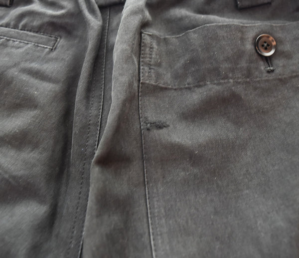 ヨウジヤマモト Yohji Yamamoto ワイズ Y's 綿麻ワイドパンツ 2 MM-P50-085  ボトムスその他 ブラック 2 103MB-691