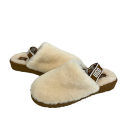 アグ UGG フラッフ イヤー クロッグ サンダル （ナチュラル）K FLUFF YEAH CLOG 1123633K レディース靴 サンダル ブーツサンダル ホワイト 23.5cm 101sh-1843