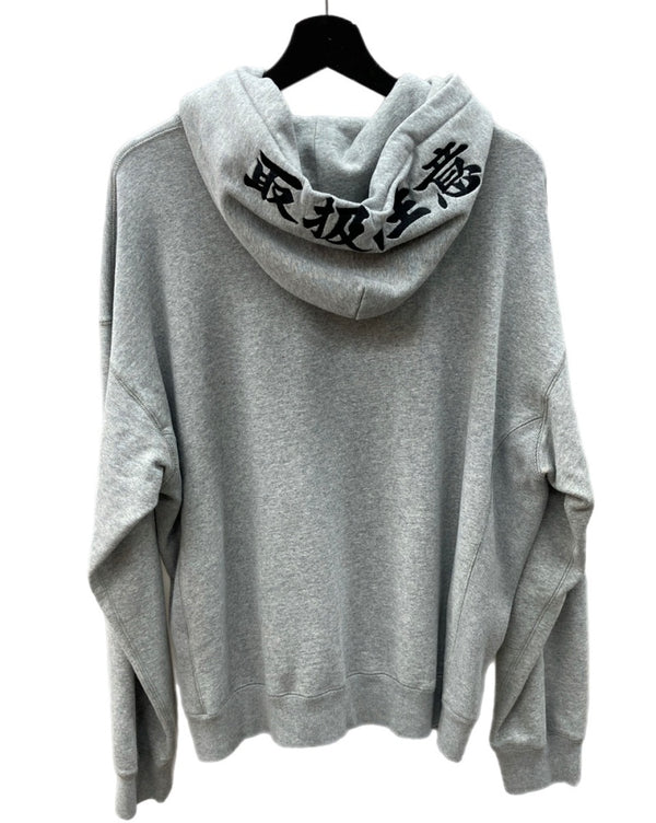 ブラックアイパッチ BlackEyePatch × VERDY ベルディ VICK OG LABEL HOODIE ヴィック オージー ラベル フーディ 灰 パーカ ロゴ グレー XLサイズ 104MT-1647