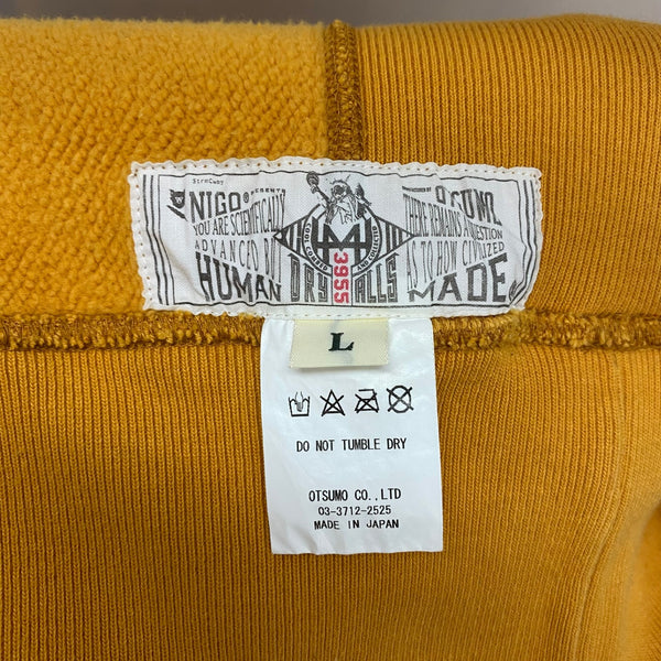 ヒューマンメイド HUMAN MADE Pizza Hoodie パーカ イエロー Lサイズ 201MT-4116