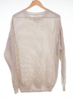 ヨーク YOKE 22SS ARK別注 Meshed Knit Crewneckメッシュ ニット セーター YK22SS0346S 2 セーター ベージュ 103MT-3146