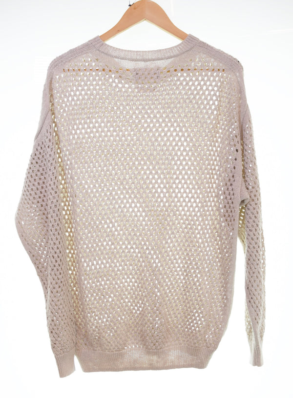 ヨーク YOKE 22SS ARK別注 Meshed Knit Crewneckメッシュ ニット セーター YK22SS0346S 2 セーター ベージュ 103MT-3146