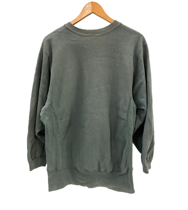 チャンピオン Champion 90's 90年代 ヴィンテージ vintage 刺繍タグ リバースウィーブ REVERSE WEAVE カレッジプリント アメリカ製 MADE IN USA スウェット グリーン Lサイズ 101MT-5026