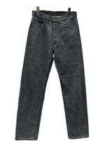 リーバイス Levi's 90s 90年代 501 先染め ブラック ジーンズ ジーパン USA製 ボタン裏544 無地 デニム ブラック W30 L34 104MB-294