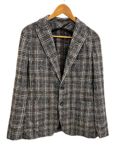 タリアトーレ TAGLIATORE チェック テーラードジャケット イタリア製 1SMC22K-85QIG023 サイズ50 ジャケット グレー 101MT-4855