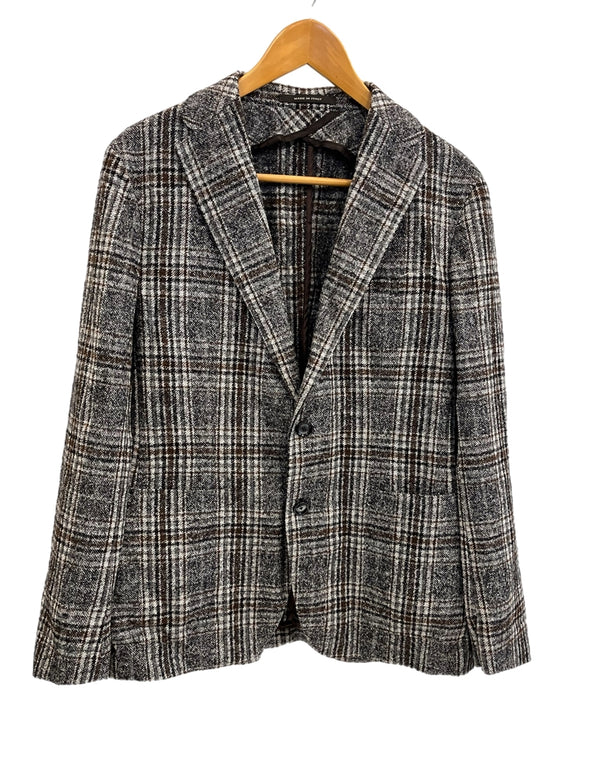 タリアトーレ TAGLIATORE チェック テーラードジャケット イタリア製 1SMC22K-85QIG023 サイズ50 ジャケット グレー 101MT-4855