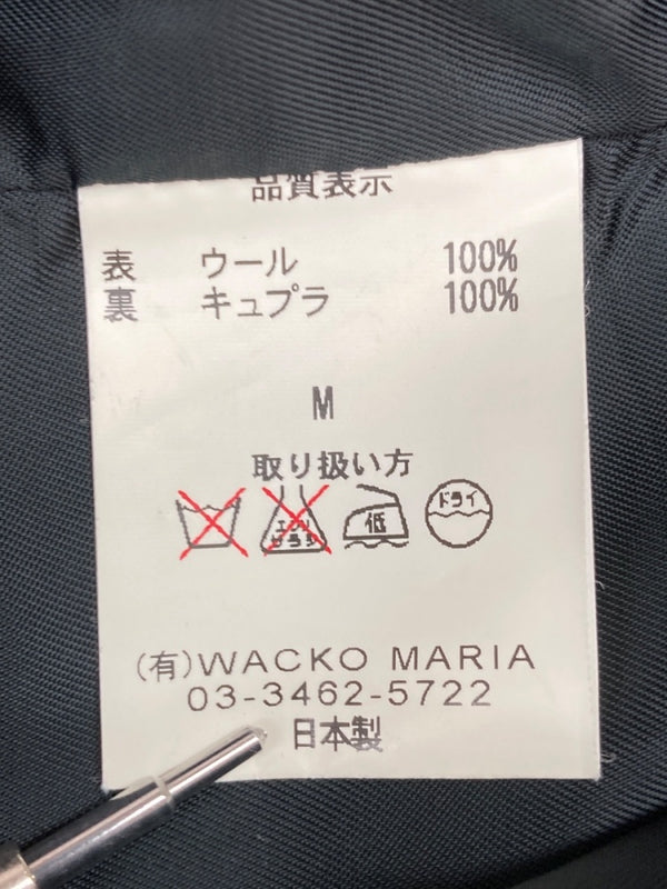 ワコマリア WACKO MARIA ROCKERS ROCKIN’ BLUES SMORKER L/S SHIRT ウール 長シャツ ワークシャツ 黒 ジャケット 刺繍 ブラック Mサイズ 104MT-2230