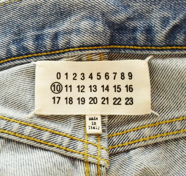 メゾン マルジェラ Maison Margiela 22S 10ライン Slip technique 4ステッチ ジーンズ  S50LA0193 S30561 デニム ブルー 32 103MB-641