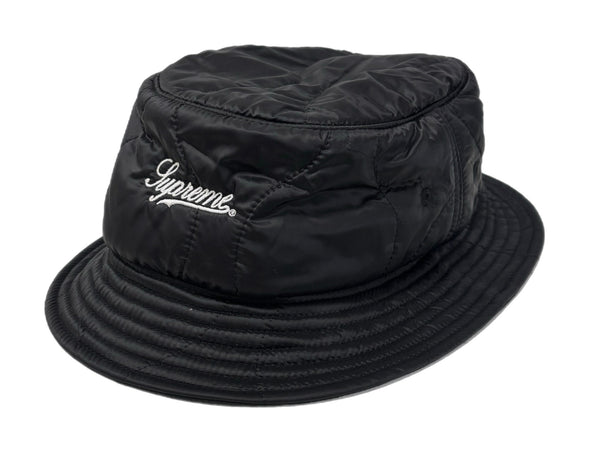 【中古】シュプリーム SUPREME 22AW Quilted Liner Crusher 帽子 メンズ帽子 ハット ブラック 201goods-527