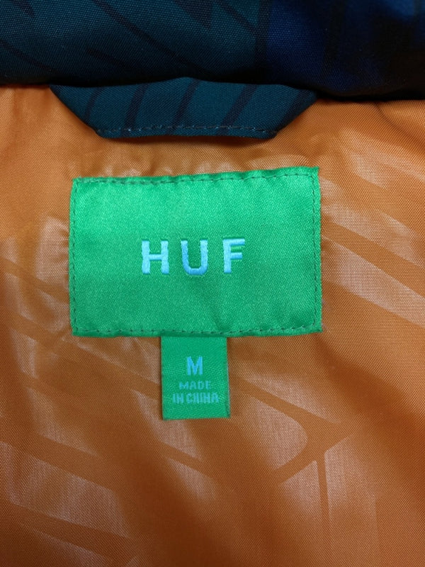 ハフ HUF STANDARD PUFFER JACKET II スタンダード パファー ジャケット THERMOLITE サーモライト ダウン ジャケット ロゴ マルチカラー Mサイズ 104MT-576