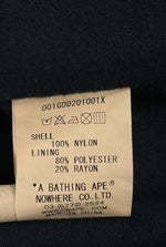 ア ベイシング エイプ A BATHING APE コーチジャケット ナイロンジャケット ロゴ   001GDD201001X ジャケット ネイビー Lサイズ 101MT-4925