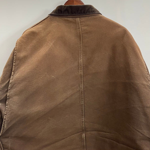 【曜日割引対象外】 カーハート Carhartt 13年製 トラディショナルコート ダック メキシコ製 ジャケット ブラウン 2XLサイズ 201MT-3739 VB