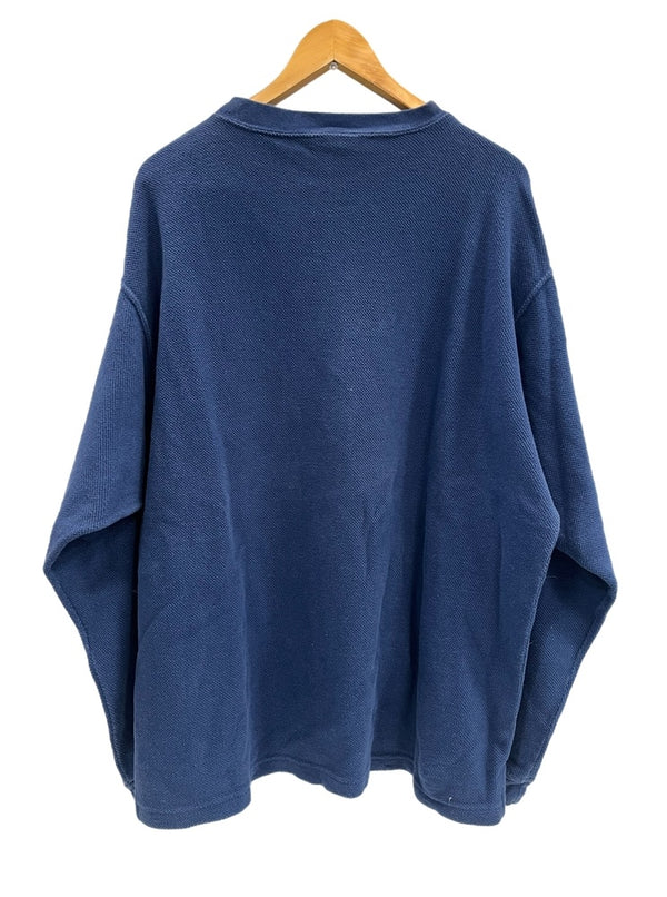 パタゴニア PATAGONIA USA製 クルーネック 長袖カットソー 紺 53840 ロンT ブルー Ｌサイズ 101MT-4779