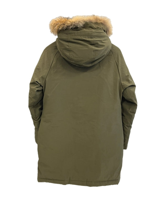 ケープハイツ Cape HEIGHTS ダウンコート ダウンジャケット フード ファー ジャケット カーキ SSサイズ XS 101LT-205