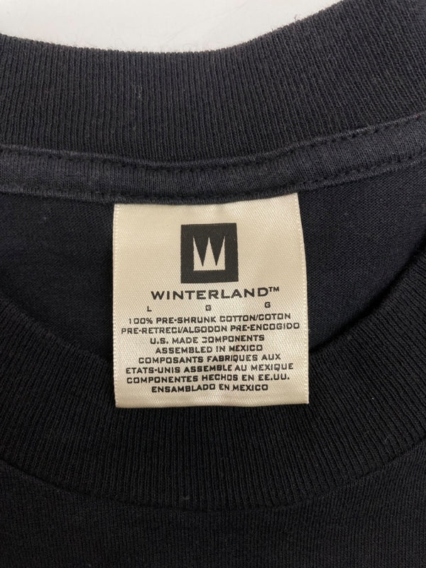 バンド band 00s Slipknot TEE スリップノット Tシャツ winterlandタグ パンク バンT 半袖 黒 Tシャツ ロゴ ブラック Lサイズ 104MT-2346