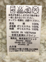 ステューシー STUSSY × LEE リー STUSSY RIDER ステューシー ライダー デニム ボア ジャケット 青 LB0010 ジャケット ロゴ ブルー Mサイズ 104MT-2047