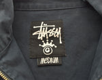 ステューシー  STUSSY 刺繍 ロゴ ジップアップ ワークジャケット ブルゾン ネイビー ジャケット ネイビー Mサイズ 103MT-1782