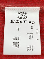 セントマイケル SAINT MICHAEL 22AW CLOWN Knitwear クラウン ニット モヘア ブレンド セーター 桃 SM-A22-0000-073 セーター キャラクター ピンク Lサイズ 104MT-2099