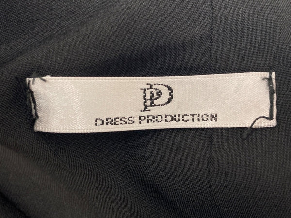 ドレスプロダクション DRESS PRODUCTION ウェディングドレス オフショルダー Aライン レースアップ 編み上げデザイン フリル 結婚式 前撮り 二次会 BLACK 黒 ワンピース ブラック 104LT-195