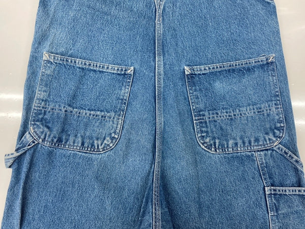 カーハート Carhartt DENIM OVERALL デニム オーバーオール ジップフライ アウトドア 薄手 ワーク つなぎ オールインワン インディゴ 青 ロゴ R07-DST つなぎ・オーバーオール ブルー サイズ 32 104MB-314