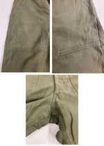 ミリタリー MILITARY 50's 50年代 US ARMY  OG-107 ベイカーパンツ 初期型 サイドアジャスター ボタンフライ コットンサテン Vintage ヴィンテージ ボトムスその他 カーキ 101MB-674