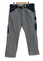 バンソン VANSON Leathers ヒッコリー デニム ペインターパンツ ワークパンツ ジーンズ カーゴパンツ ネイビー 38インチ 101MB-645