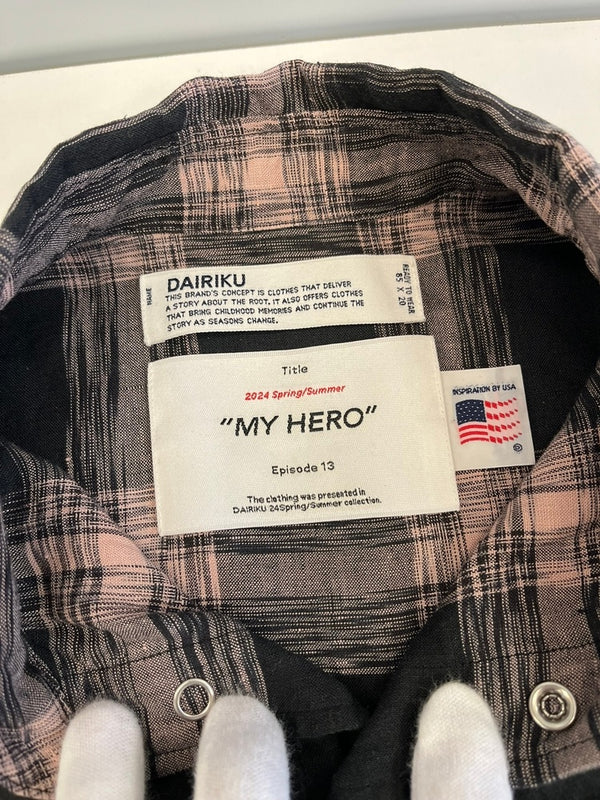 ダイリク DAIRIKU 24SS Linen Check Western Over Shirt チェックウエスタンオーバーシャツ 24SS S-12 長袖シャツ マルチカラー Mサイズ 101MT-4930