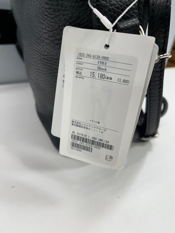 エリジール ELYSIR イタリア製 2WAY レザーバッグ ショルダー 黒 beauty&youth ユナイテッドアローズ  バッグ レディースバッグ ハンドバッグ ブラック 101bag-214