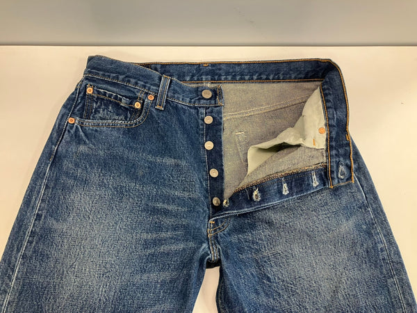 リーバイス Levi's 90's~00's 501 ボタン裏553 アメリカ製 MADE IN USA VINTAGE ヴィンテージ デニム ブルー W34L32 101MB-663