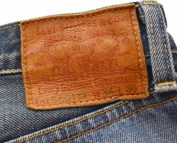 ティーエムティー TMT リーバイス501XX プリント デニムパンツ デニム ブルー 34 103MB-536