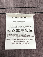 ワコマリア WACKO MARIA 23SS 2PAC HAWAIIAN SHART ハワイアン レーヨン シャツ 黒 半袖シャツ 総柄 ブラック Lサイズ 104MT-1644