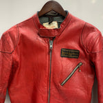 【曜日割引対象外】 ルイスレザー Lewis Leathers シングル ライダースジャケット レザー ジャケット レッド 40サイズ 201MT-4573 VB