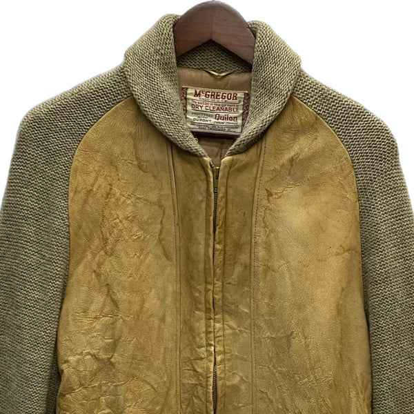 【曜日割引対象外】  マックレガー McGREGOR 60’s 60s 60年代 TALON zip スエード ニット ジャケット ベージュ 201MT-3412 VB