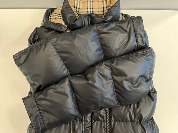 バーバリー Burberry BLACKLABEL ブラックレーベル ダウンジャケット 黒 BMP70-534-09 ジャケット ブラック Lサイズ 101MT-4951