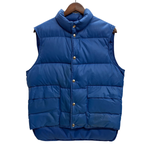 【曜日割引対象外】 エルエルビーン L.L.Bean 70's 筆記体タグ ダウンベスト ベスト ブルー Mサイズ 201MT-4287 VB