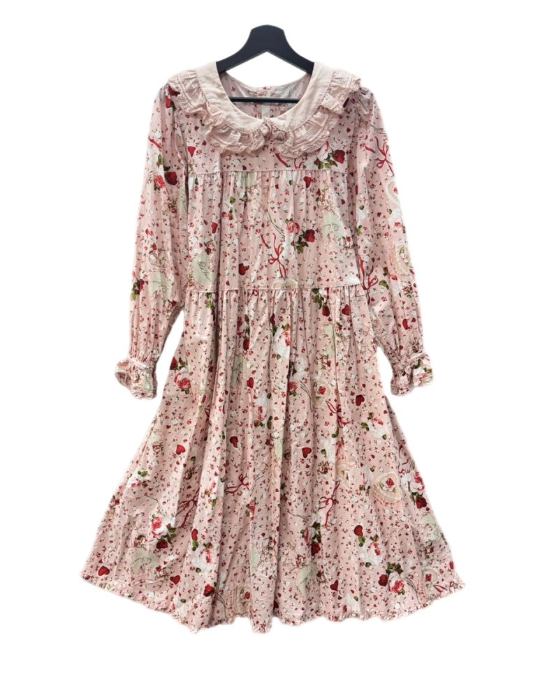 ピンクハウス　ローズ　花柄　ワンピース　ピコフリル　ピンタック　リボン　ロリ　姫 f8xVis2B2Lz94ZrEwCfQ8fG6D4fn9Q