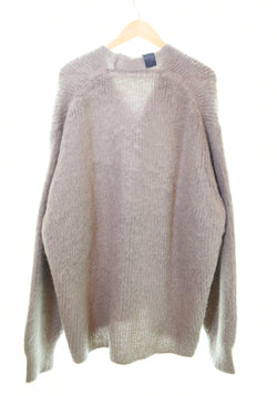 エヌハリウッド N.HOOLYWOOD COMPILE 22AW MOHAIR CARDIGAN モヘアカーディガン ブラウン 222-KT02-032 peg 38 カーディガン 無地 ブラウン 103MT-229