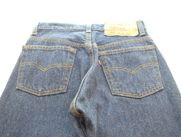 リーバイス Levi's 90s 501XX MAde in USA ボタン裏544 スモールe 90's USA製 濃紺 デニム ネイビー 28/36 103MB-496