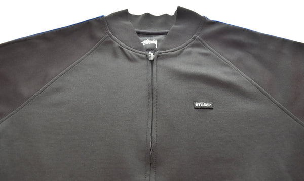 ステューシー STUSSY トラックジャケット サイドライン POLY TRACK JACKET 115400 ジャケット ブラック Mサイズ 103MT-2964