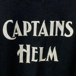 キャプテンズヘルム CAPTAINS HELM  CHECKER LOGO SWEAT スウェット ブラック Lサイズ 201MT-4449