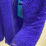 【曜日割引対象外】 パタゴニア PATAGONIA 80's レトロパイル カーディガン USA製 ジャケット ブルー Mサイズ 201MT-3742 VB