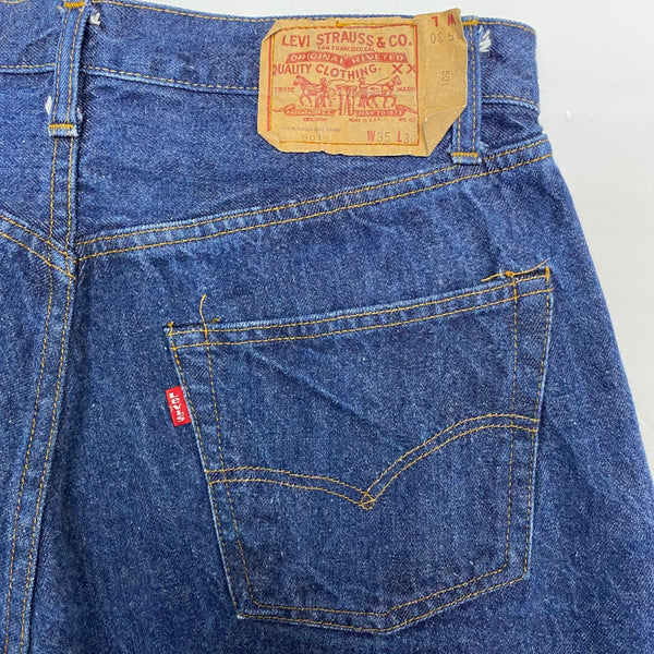 【曜日割引対象外】 リーバイス Levi's 70's 501 66後期 刻印6 USA製 デニム ブルー W35 L30サイズ 201MB-1160 VB