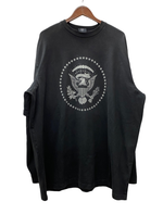 ドンダ Donda Kanye West Balenciaga 2024 Presidential Two Layer L/S T shirt 長袖カットソー ブラック XLサイズ 201MT-2711