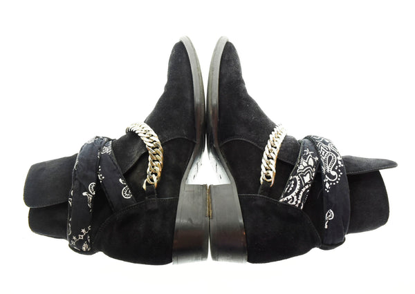 アミリ AMIRI 18AW Bandana Buckle Boots バンダナ スウェード ブーツ メンズ靴 ブーツ その他 ブラック 40 103-shoes-166