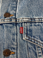 リーバイス Levi's DENIM JACKET デニム ジャケット Gジャン ブランケット 裏715 アウター USA製 インディゴ 青 サイズ 38 ジャケット 無地 ブルー 104MT-1793