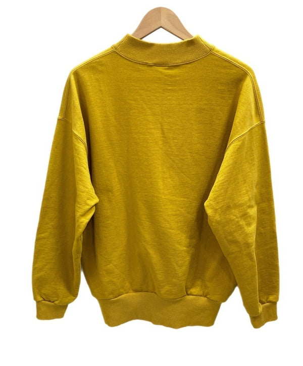 ケボズ Keboz BB SMALL WAPPEN SWEAT MOCKNECK YELLOW プルオーバー モックネック トレーナー スウェット ロゴ イエロー Sサイズ 101MT-2303