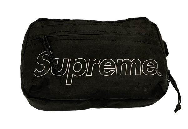 シュプリーム SUPREME Shoulder Bag ショルダーバッグ FW18 黒 バッグ メンズバッグ ショルダーバッグ・メッセンジャーバッグ ロゴ ブラック 101bag-126