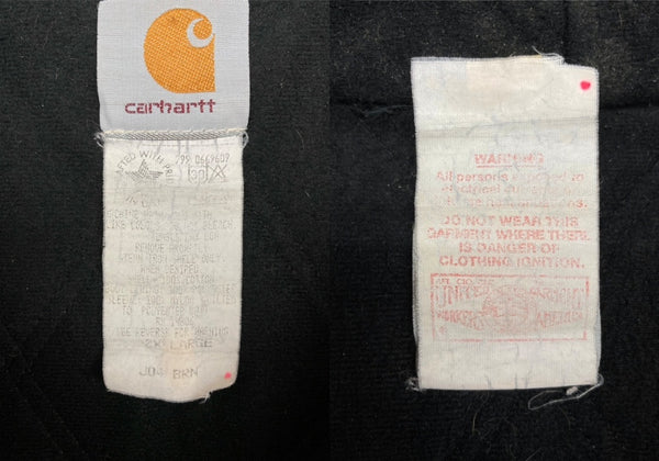 カーハート Carhartt ACTIVE JACKET アクティブジャケット ジップアップ 企業ロゴ フーディ ダック地 キャメル アウター 茶 ジャケット ロゴ ブラウン 2XLサイズ 104MT-1875