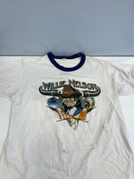 US US古着 80's 80s Wrangler Willie Nelson ラングラー ウィリー・ネルソン リンガー vintage ヴィンテージ - Tシャツ ホワイト フリーサイズ 101MT-3727