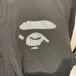 アベイシングエイプ A BATHING APE フルジップ ナイロン ジャケット ブラック XLサイズ 201MT-4848